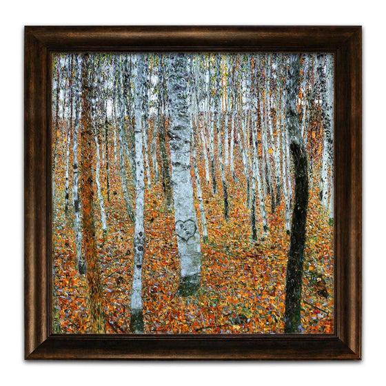 Personalized art based on Gustav Klimt's "Forest of Beech Trees" - Personal-Prints