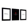 Romantic Personalized Gift set of 3 Framed art Prints